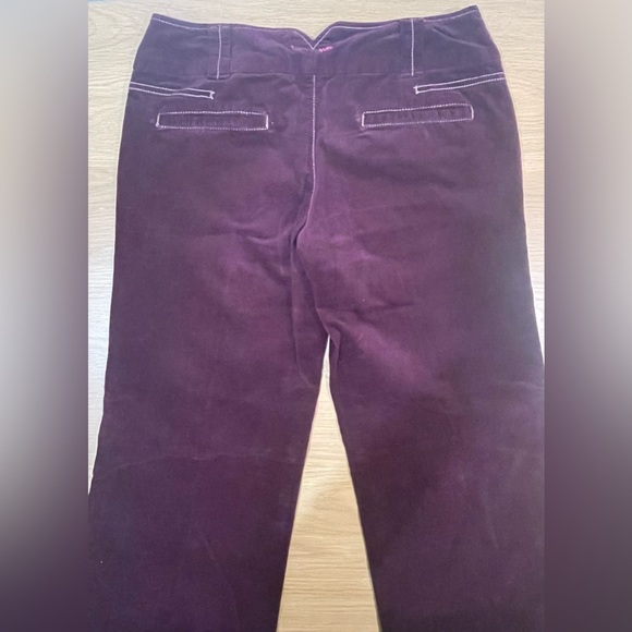 Free People *Like New* Cotton Merlot Wideleg Pants. Size 10 - Picture 4 of 8